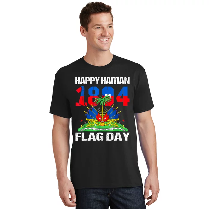 Happy Haitian Flag Day Haiti Flag Pride 1804 Family T-Shirt