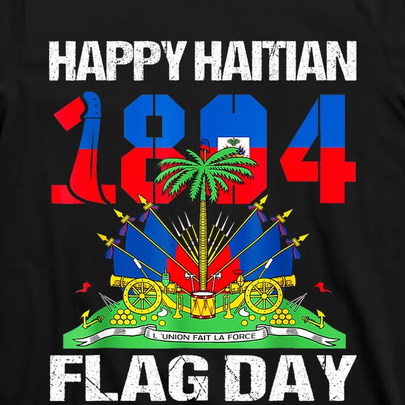 Happy Haitian Flag Day Haiti Flag Pride 1804 Family T-Shirt