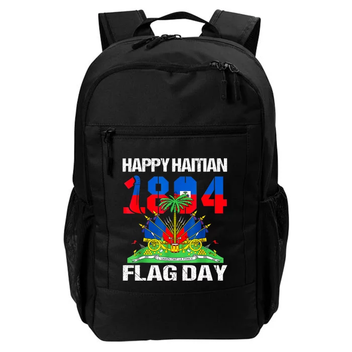 Happy Haitian Flag Day Haiti Flag Pride 1804 Family Daily Commute Backpack