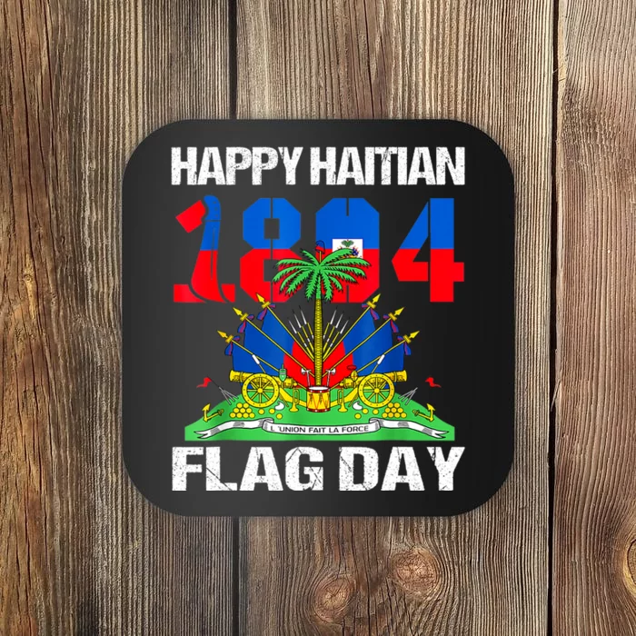 Happy Haitian Flag Day Haiti Flag Pride 1804 Family Coaster