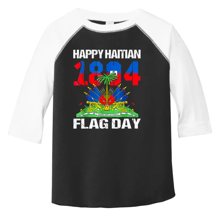 Happy Haitian Flag Day Haiti Flag Pride 1804 Family Toddler Fine Jersey T-Shirt