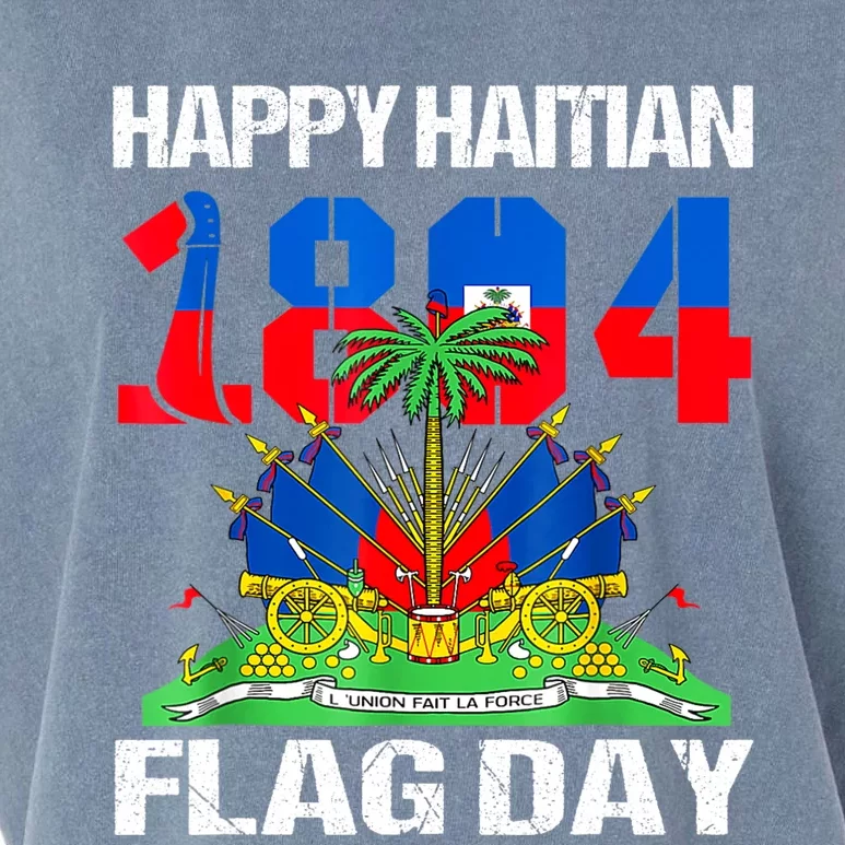 Happy Haitian Flag Day Haiti Flag Pride 1804 Family Garment-Dyed Women's Muscle Tee