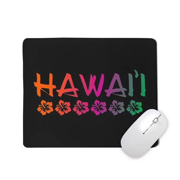 Hawaii Hibiscus Flowers Sunset Colors Classic Mousepad