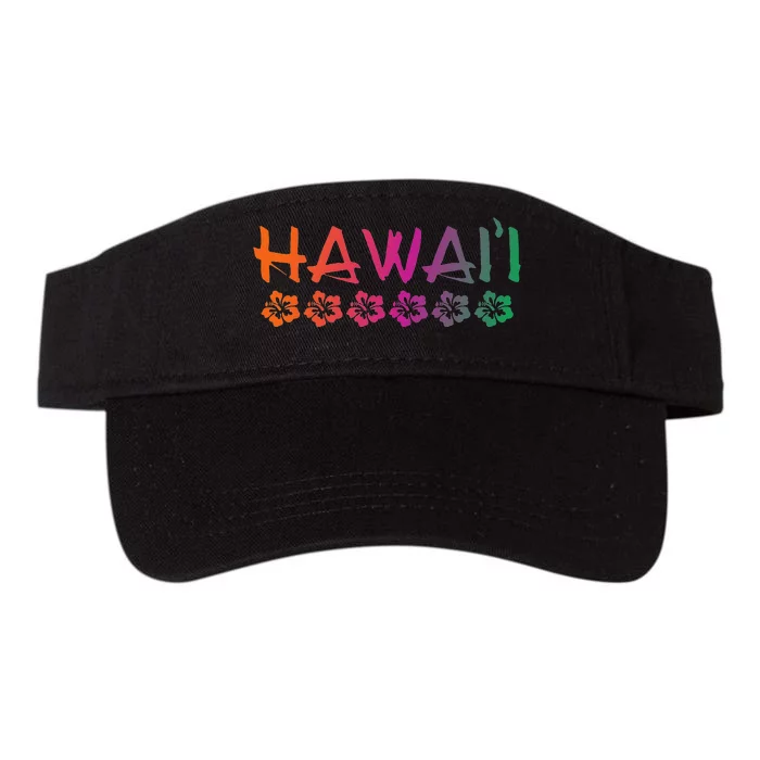 Hawaii Hibiscus Flowers Sunset Colors Classic Valucap Bio-Washed Visor