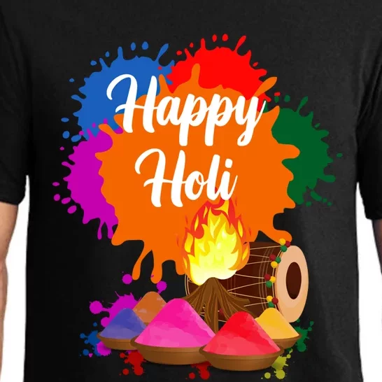 Happy Holi Family Cool Holi Festival Outfit Gift Pajama Set