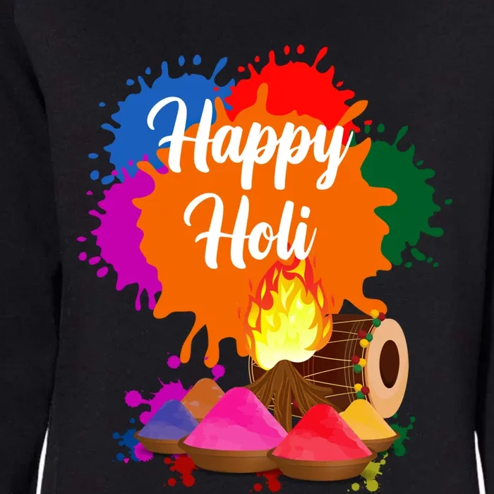 Happy Holi Family Cool Holi Festival Outfit Gift Womens California Wash Sweatshirt