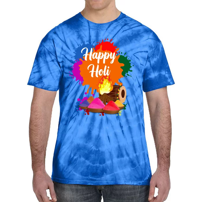 Happy Holi Family Cool Holi Festival Outfit Gift Tie-Dye T-Shirt