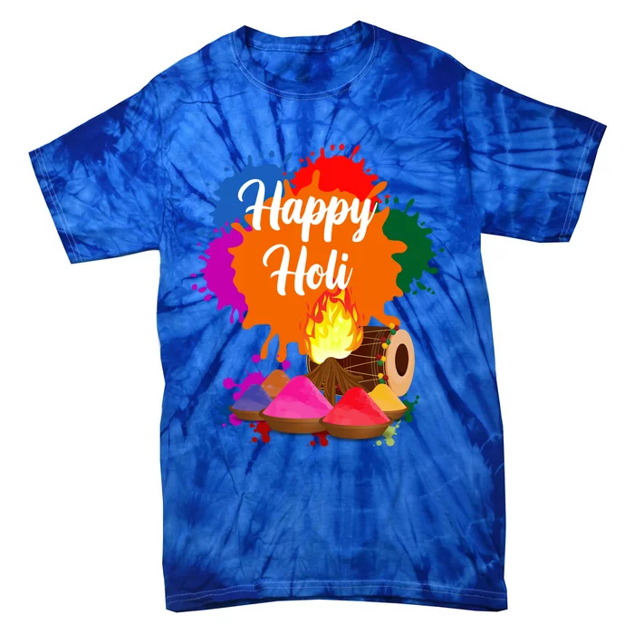 Happy Holi Family Cool Holi Festival Outfit Gift Tie-Dye T-Shirt