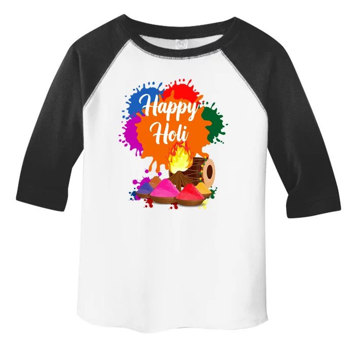 Happy Holi Family Cool Holi Festival Outfit Gift Toddler Fine Jersey T-Shirt