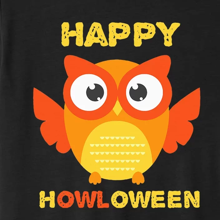 Happy Howloween Funny Owl Halloween ChromaSoft Performance T-Shirt