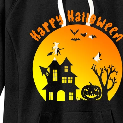 Happy Halloween Festive Spooky Women's Fleece Hoodie