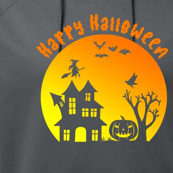 Happy Halloween Festive Spooky Performance Fleece Hoodie