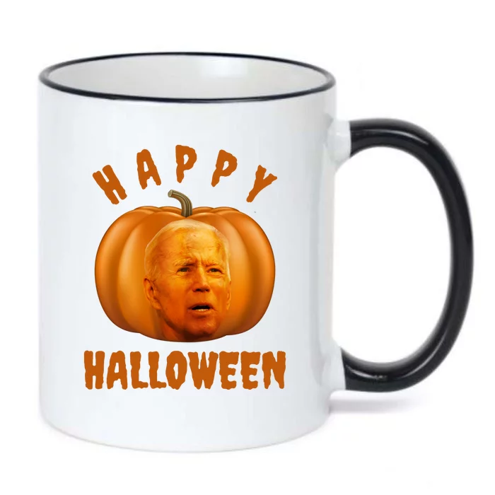 Happy Halloween Funny Joe Biden Jack O Lantern Black Color Changing Mug