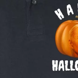 Happy Halloween Funny Joe Biden Jack O Lantern Softstyle Adult Sport Polo