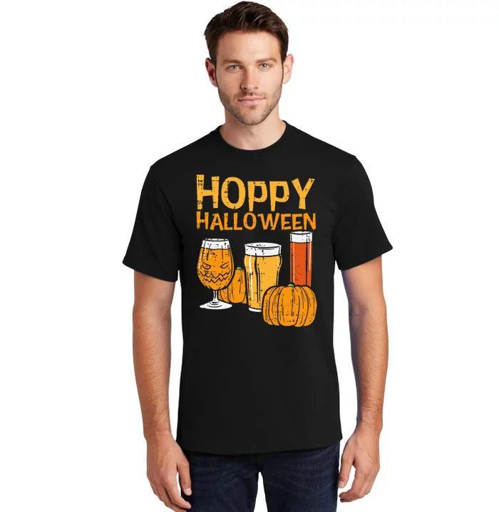 Hoppy Halloween Funny Dad Halloween Beer Grandpa Uncle Tall T-Shirt