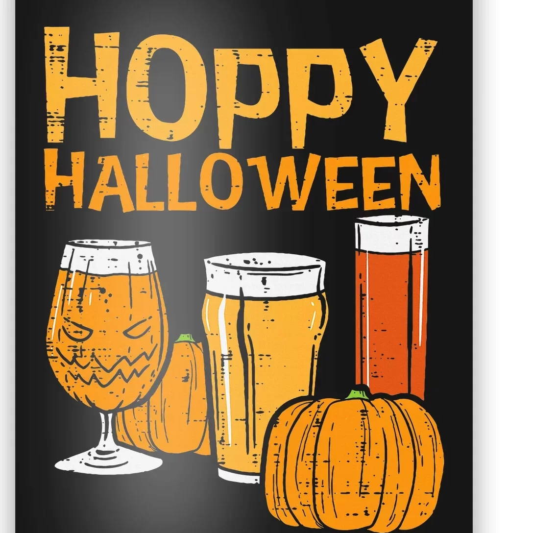 Hoppy Halloween Funny Dad Halloween Beer Grandpa Uncle Poster