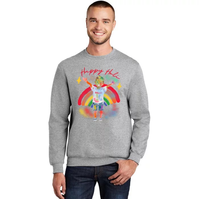 Happy Holi Festival Family Outfit India Hindu Tall Sweatshirt