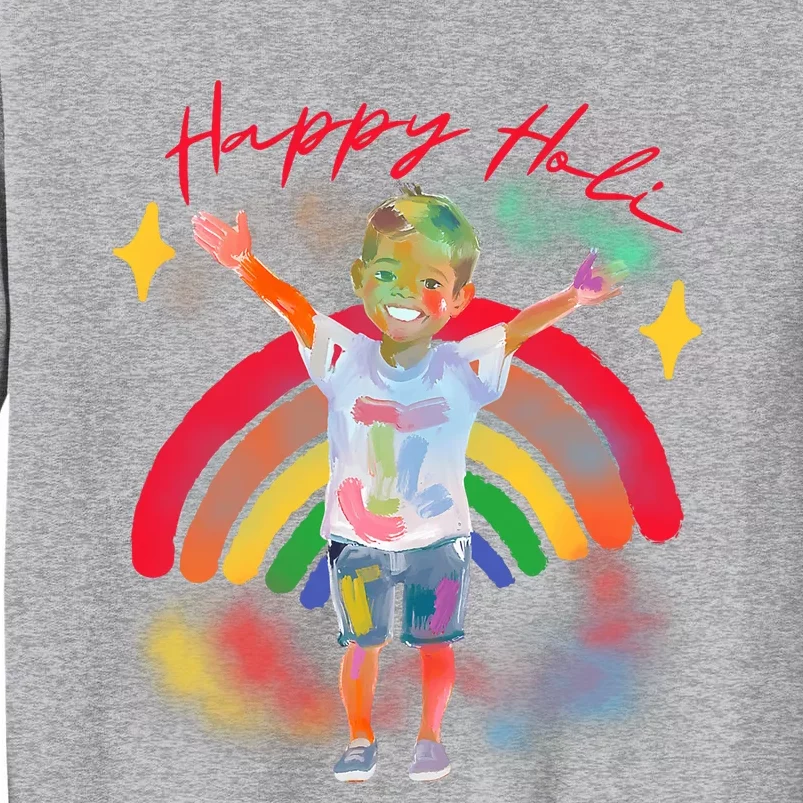 Happy Holi Festival Family Outfit India Hindu Tall Sweatshirt