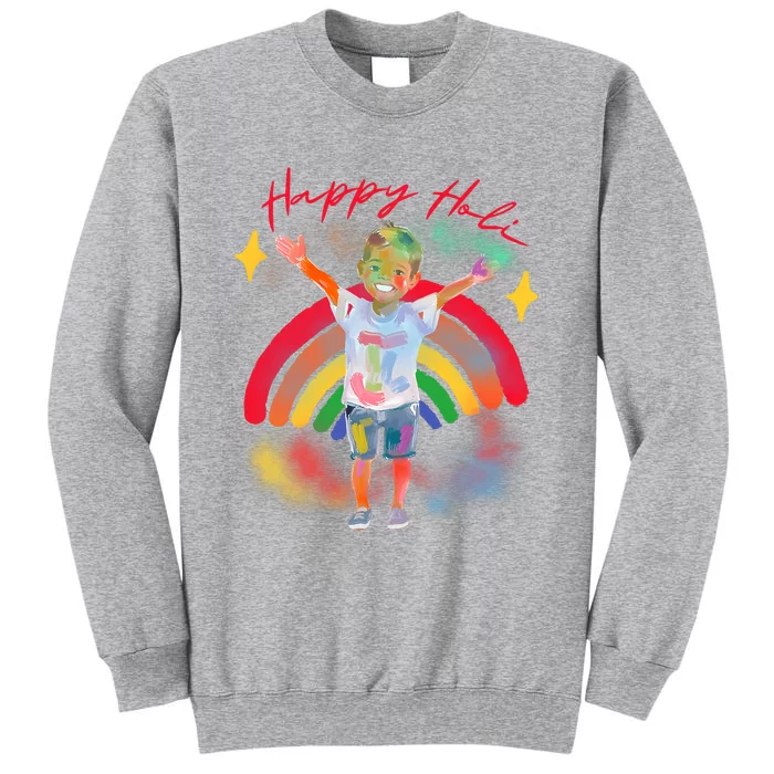 Happy Holi Festival Family Outfit India Hindu Tall Sweatshirt