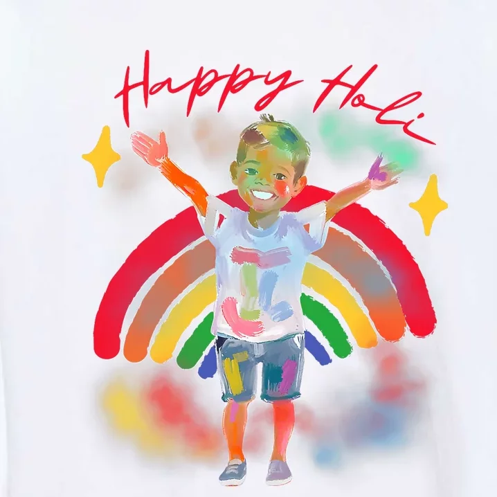 Happy Holi Festival Family Outfit India Hindu Garment-Dyed Sweatshirt