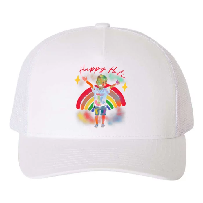 Happy Holi Festival Family Outfit India Hindu Yupoong Adult 5-Panel Trucker Hat