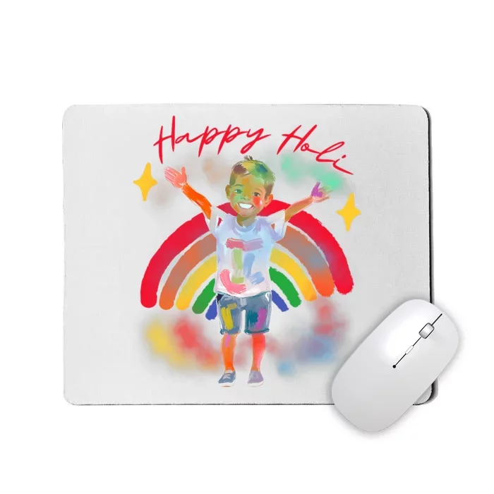 Happy Holi Festival Family Outfit India Hindu Mousepad