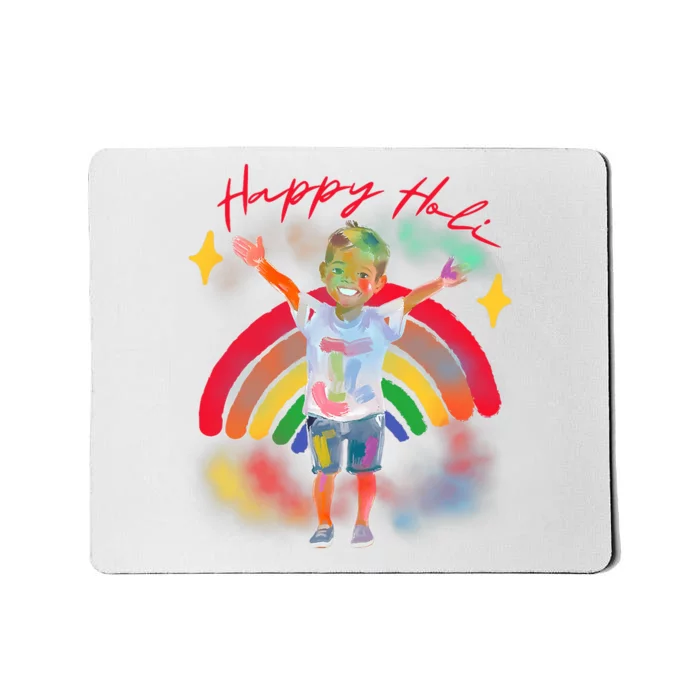 Happy Holi Festival Family Outfit India Hindu Mousepad