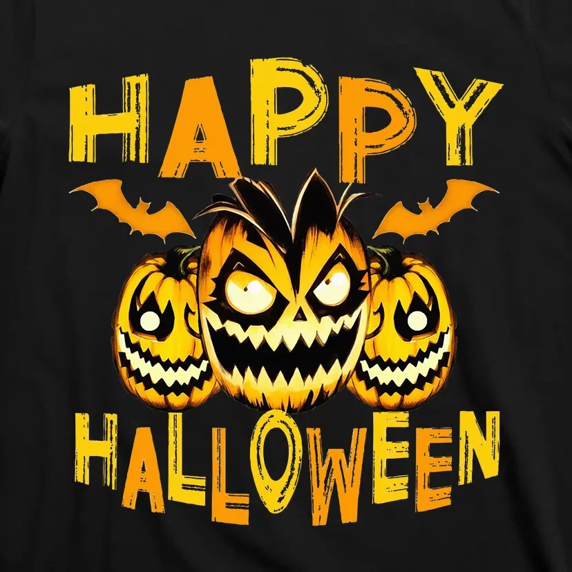 happy halloween funny pumpkin for halloween T-Shirt