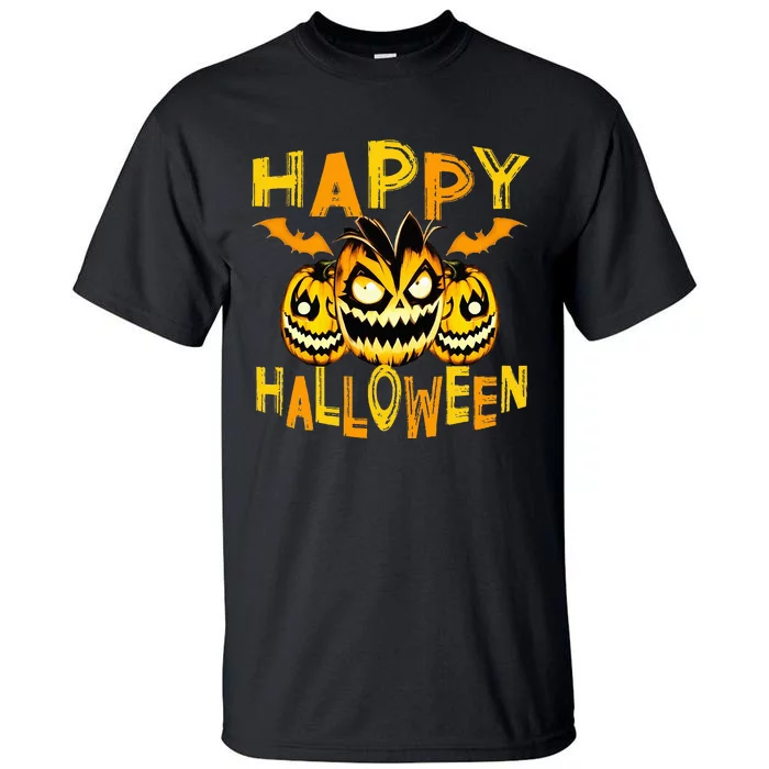 happy halloween funny pumpkin for halloween Tall T-Shirt