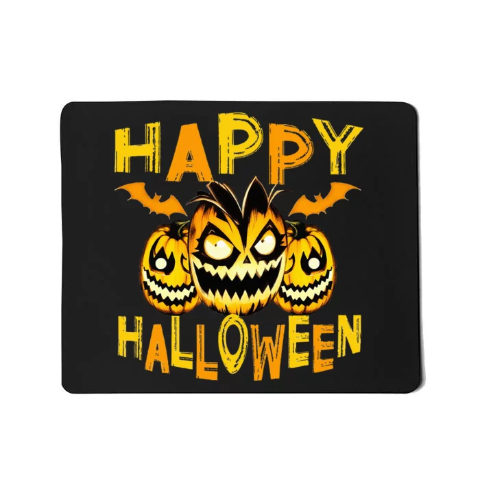 happy halloween funny pumpkin for halloween Mousepad