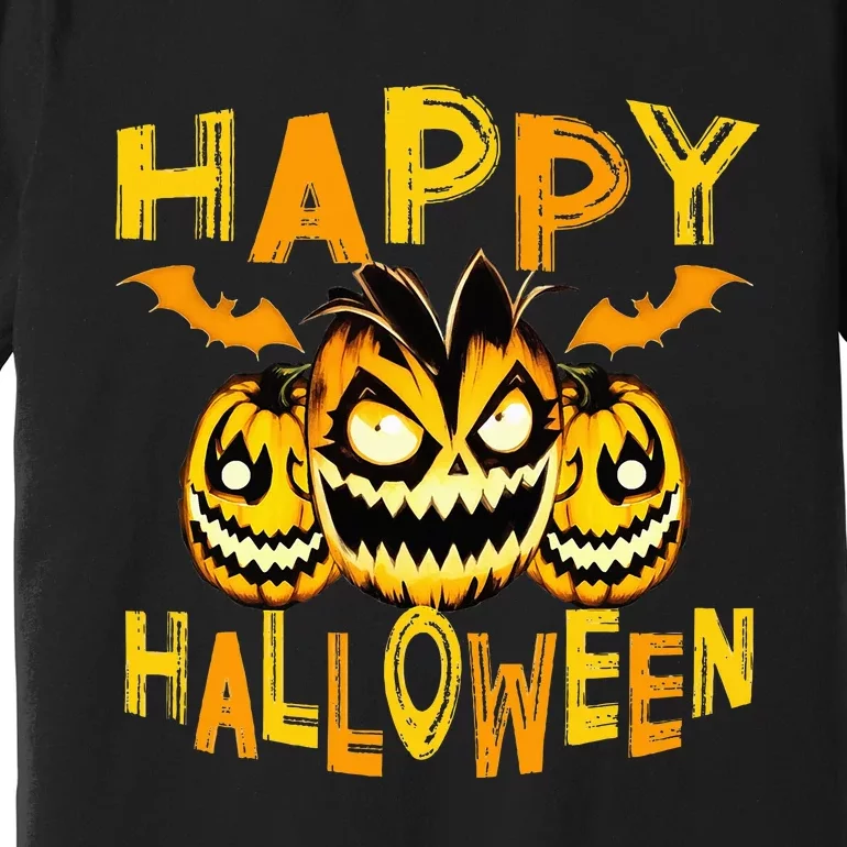 happy halloween funny pumpkin for halloween Premium T-Shirt