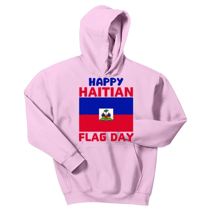 Happy Haitian Flag Day Cool Haiti Flag Pride Kids Hoodie