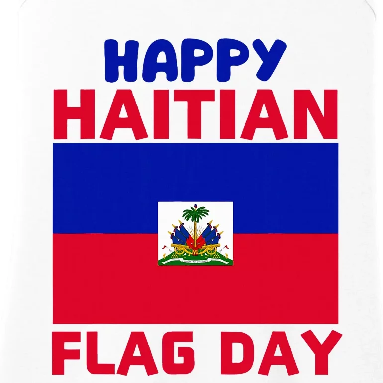 Happy Haitian Flag Day Cool Haiti Flag Pride Ladies Essential Tank