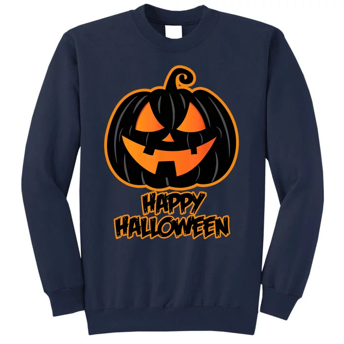 Happy Halloween For And Wo Pumpkin Halloween Tall Sweatshirt