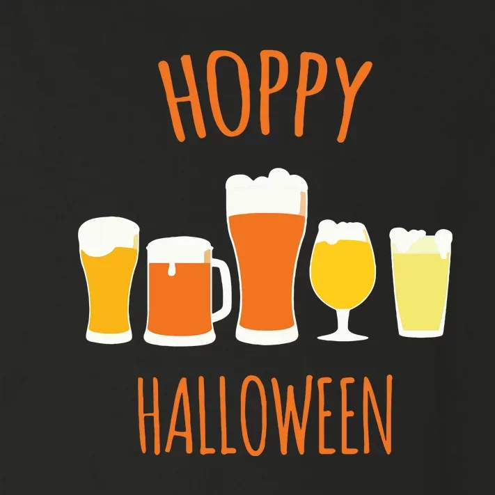 Hoppy Halloween Funny Halloween Beer Drinking Gift Toddler Long Sleeve Shirt