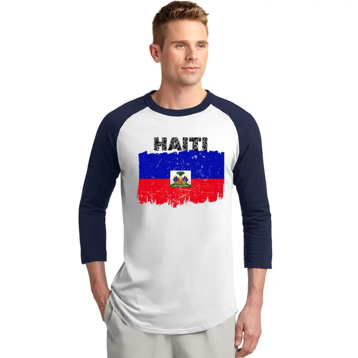 Haiti Haitian Flag Day Haitian Pride Baseball Sleeve Shirt