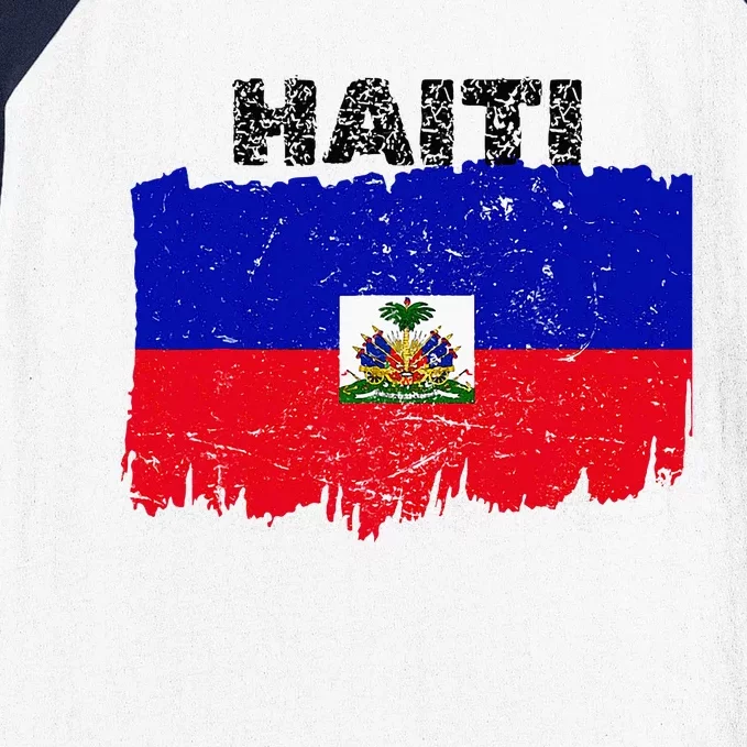 Haiti Haitian Flag Day Haitian Pride Baseball Sleeve Shirt