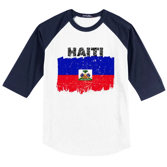 Haiti Haitian Flag Day Haitian Pride Baseball Sleeve Shirt