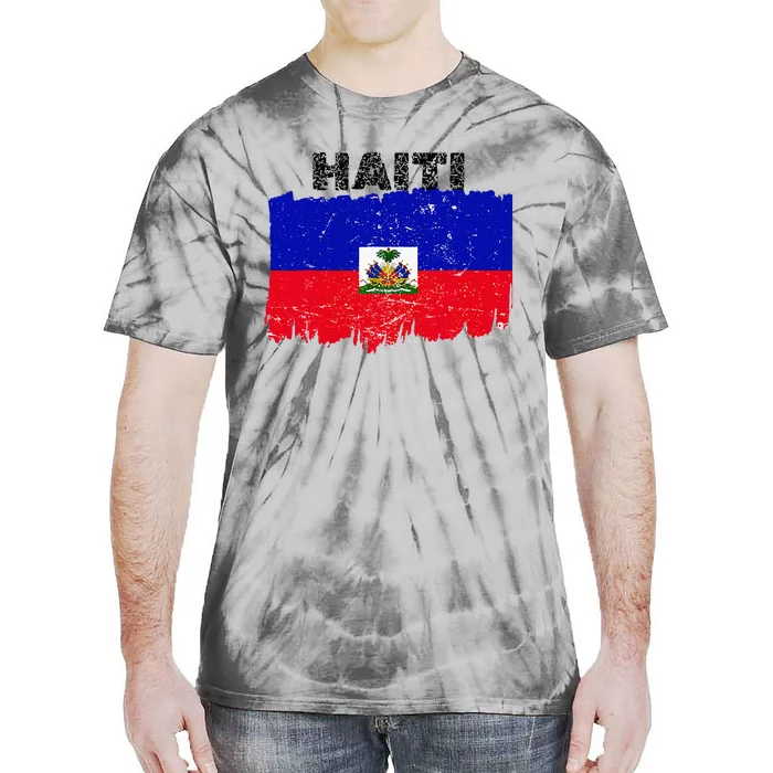 Haiti Haitian Flag Day Haitian Pride Tie-Dye T-Shirt