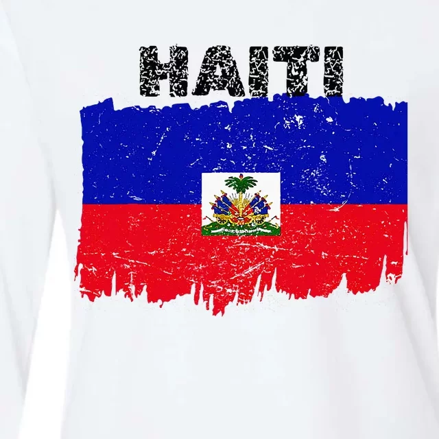 Haiti Haitian Flag Day Haitian Pride Womens Cotton Relaxed Long Sleeve T-Shirt