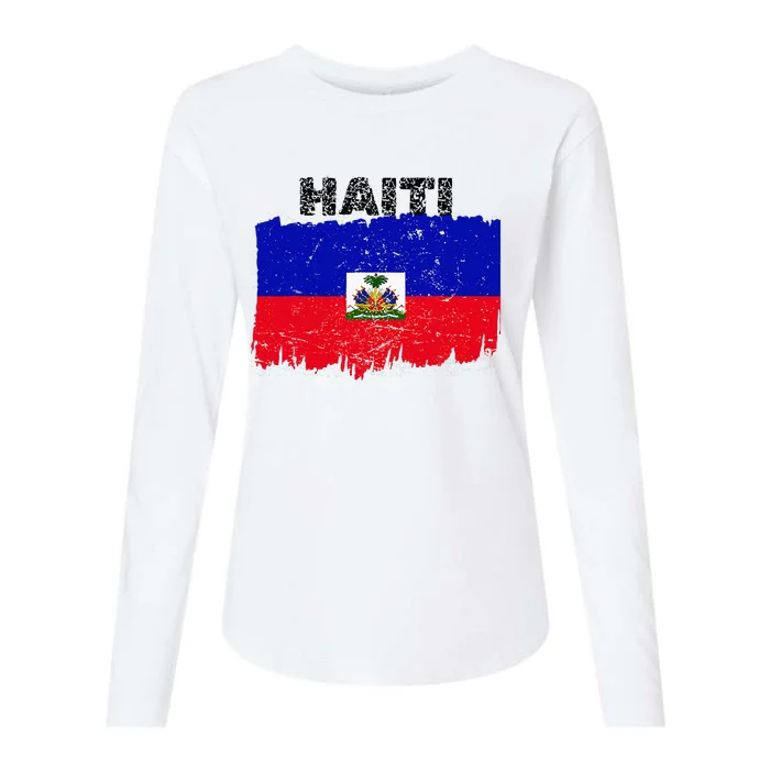 Haiti Haitian Flag Day Haitian Pride Womens Cotton Relaxed Long Sleeve T-Shirt