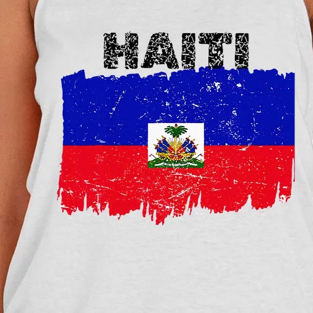 Haiti Haitian Flag Day Haitian Pride Women's Knotted Racerback Tank