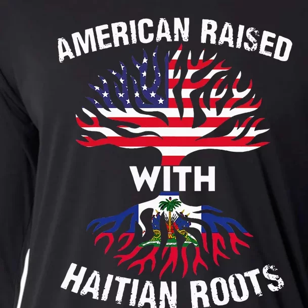 Happy Haitian Flag Day American Flag Day Cooling Performance Long Sleeve Crew