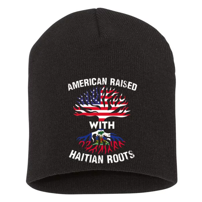 Happy Haitian Flag Day American Flag Day Short Acrylic Beanie