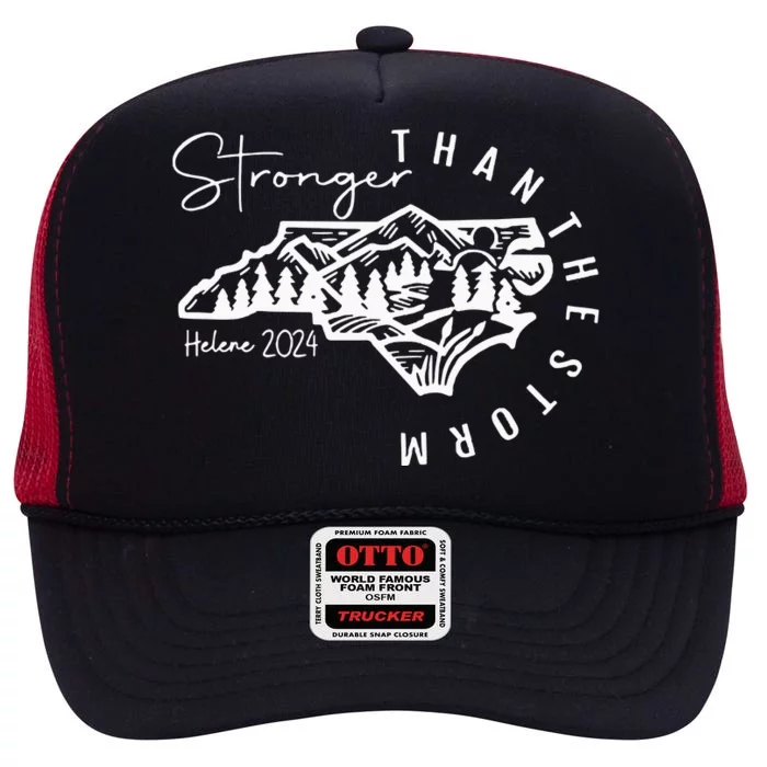 Hurricane Helene Flooding Fundraiser For Western North Carolina Appalachia High Crown Mesh Trucker Hat