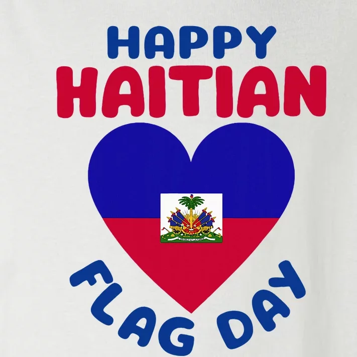 Happy Haitian Flag Day Cool Haiti Flag Heart Toddler Long Sleeve Shirt