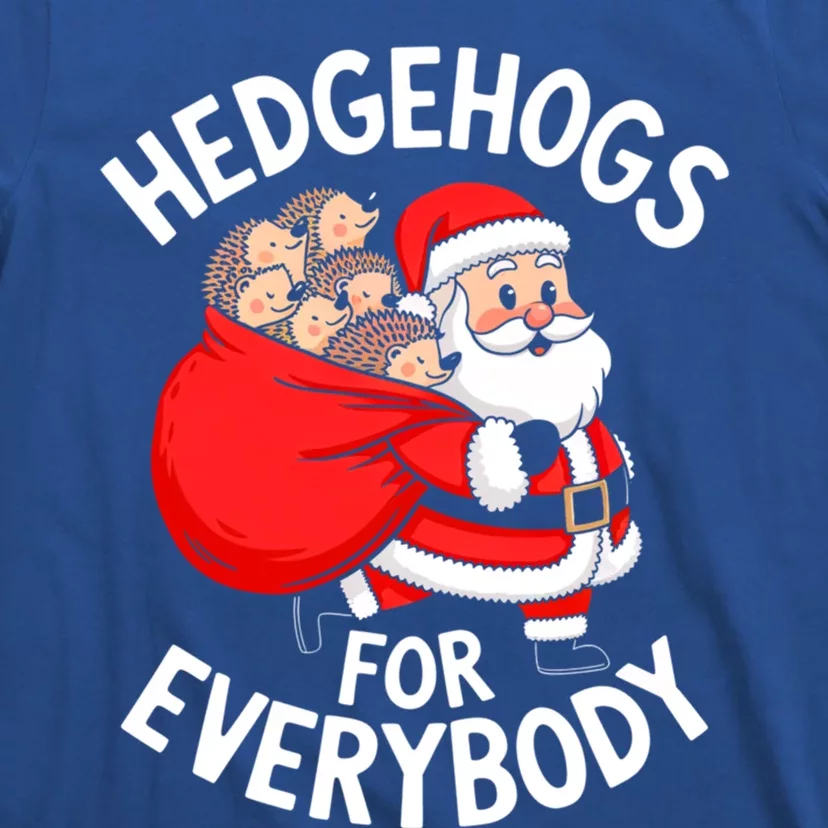 Hedgehogs Hedgie For Everybody Funny Santa Christmas Cool Gift T-Shirt