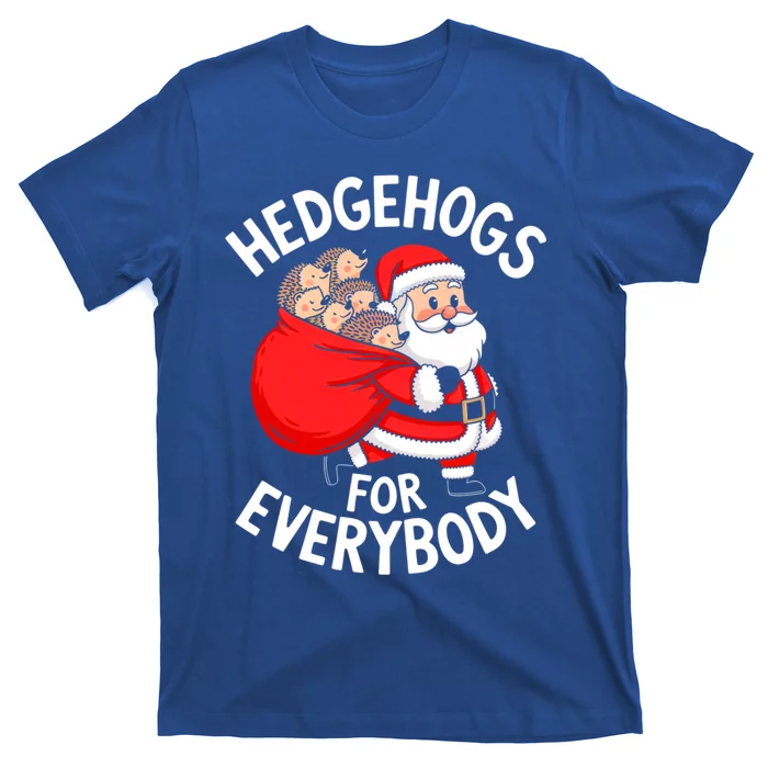 Hedgehogs Hedgie For Everybody Funny Santa Christmas Cool Gift T-Shirt