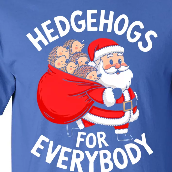 Hedgehogs Hedgie For Everybody Funny Santa Christmas Cool Gift Tall T-Shirt