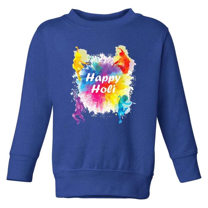 Happy Holi Festival Outfit For India Hindu Toddler Sweatshirt